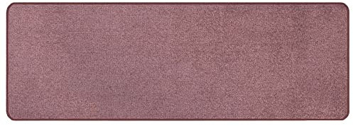 Primaflor Kurzflor Wohnzimmerteppich - Manila, Mauve, 67x180 cm, Viele Größen und Farben, Moderner Teppich für Kinderzimmer, Arbeits- und Schlafzimmer, Fußbodenheizung geeigneter Teppichläufer