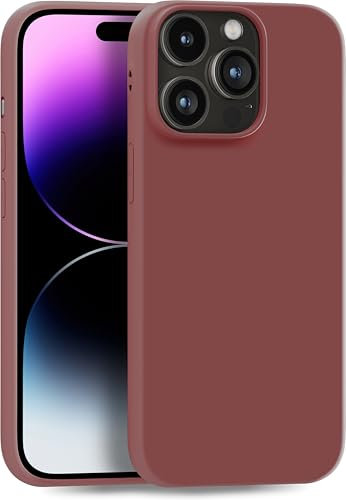 MyGadget Cover per iPhone 14 Pro Max - Custodia Protettiva in Silicone Morbido – Case TPU Flessibile - Ultra Protezione Antiurto & Antigraffio - Marrone