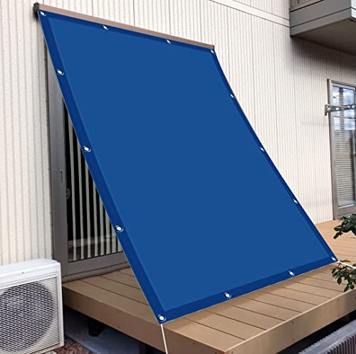 Sonnenschutz Rechteckig 2 x 5 m Sonnenschutz UV Schutz Wasserabweisend Sonnensegel für Gartenpavillon Sunset Deluxe mit Ösen und Befestigungsseile für Zaun Garten und Balkon, Dunkelblau