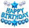 ENKU Blue Happy Birthday Balloons For Boys Happy Birthday Banner For Boys Party Decorations Party Balloons For Kids 18th Birthday Decorations 30th Birthday Decorations