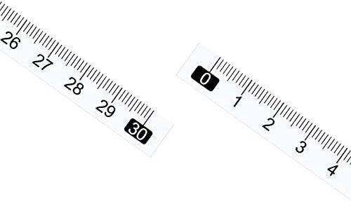 Kozelo 10pcs Adhesive Tape Measure Metric - [30cm x Left to Right Read] Waterproof Sticky Ruler Tape for Saw Table, Transparent