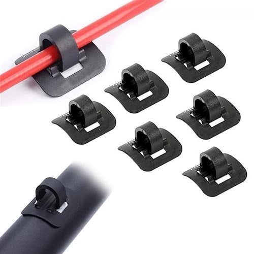 JOCXZI Fahrrad C-Clip Kabelführung - 6Pcs Aluminium C-Clip Fahrrad Zugbefestigung MTB Fahrradrahmen C Schnalle Shifter Adapter Zugführung selbstklebend für MTB Road Mountainbike Guide