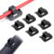 JOCXZI 6 PCS Morsetti Bici C alloggiamento Morsetti Guida Tubo, Cavo Freno Bici Guida Tubo Adattatore Cambio Telaio Bicicletta Fibbia C Fibbia per deragliatore Freno Cavi Cambio(Nero)