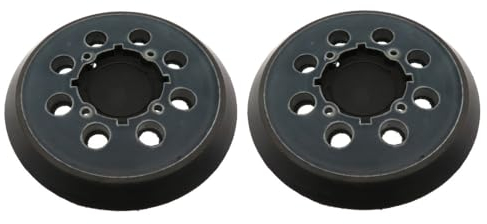 2x Trade-Shop 8-Loch + 4-Loch Klett Schleifteller Stützteller Haftteller Ø125mm kompatibel mit Dewalt DWE6421 DWE6421K DWE6423 Exzenterschleifer