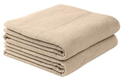 Schiesser Duschtuchset Turin - 2-teilig - 70 x 140 cm - Sand