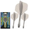 WINMAU Darts Fusion Integrated Flight & Shaft System - No.2 Shape & Design - Grau Farbe, Medium Länge