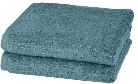 Ross Premium Uni Handtücher Boucle Petrol, Handtuch 50x100 cm