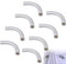 Curva Di Raccordo 90° Per Tubo Rigido Passacavi, Gomito a 90° Per Elettrico, Cavo Canale Installazione Per Case, Cantine, Pareti, Tetti, Con Cavo Di Montaggio, 8 PCS, 20mm