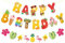 YULONGWU Hawaii Obst Thema Happy Birthday Banner, Blumen Palmenblätter Flamingo Ananas Tropical Geburtstag Girlande, Sommer Happy Birthday Girlande für Kinder Erwachsene Geburtstag Party Dekoration