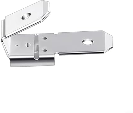 Doppelte Piggyback Flachstecker Elektrischer Doppel Stecker Buchsen-Adapter Kabelschuhe Set(50PCS)