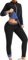 Weyot Combinaison Sudation Femme, Sudation Femme Amincissante, Vêtement De Sudation, Ensemble De Sudation Femme pour Fitness Running Jogging Sauna Suit Bodyshaper,XL,Blue