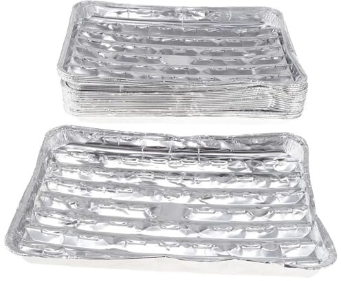 YDYAENIO Alu Grillschalen Grillpfanne 20 stücke BBQ Pfannen Aluminium Folie Grill Grillen Tabletts
