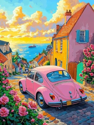 NANASUGUR Peinture Numéro Adulte Enfants, Kits de Peinture au Numéro Loisir Creatif, Peinture par Numero 40 x 50 CM sans Cadre