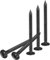 sourcing map 50Pcs #8×2 Phillips Head Self Tapping Screws, Carbon Steel Flat Head High-Strength Quick Tapping Screws Wood Screw for Wood, Metal, Plastic, Black