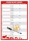 Panneau affichage origine des viandes bovines, porcines, ovines, caprines et de volaille 2025 - Origine des viandes A4 plastifié effaçable + feutre + pastilles adhésives (OVrouge)