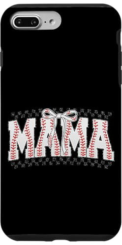 Mama Baseball Stitches Bow Sports Case for iPhone 7 Plus/8 Plus