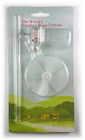 LED Light Mill Toy Teaching Tools Sample Model Smallest Turbines Generator Windmill Science Teaching Tool