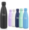 Motswedi Gourde Isotherme, 500 ml sans BPA, Bouteille Isotherme, 24h Froid & 12h Chaud, Gourde Inox, Anti Fuite, Gourde Isotherme Enfant, Gourde pour Enfant & Adulte, Sport, Gym, École, Noir