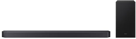 Samsung Soundbar Q-Series, Q600F, 3.1.2 channels, Subwoofer, True 3.1.2 channels, Dolby Atmos/DTS Virtual:X, Q-Symphony, Adaptive Sound, HW-Q600F/ZN (2025 - UAE Version)
