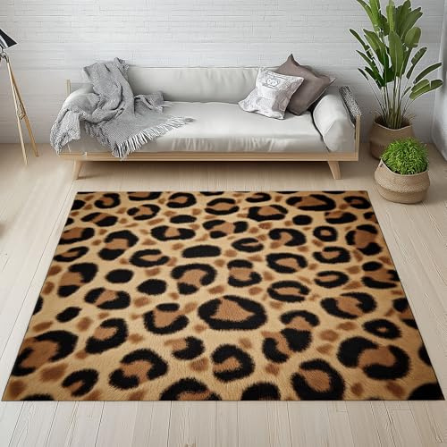 Dpvbffx Leopardenmuster Fußmatte 60x90 cm
