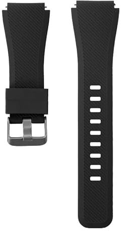 NoveltyThunder Compatible with Radley London Series 5/6/7/11/19/20 Soft Replacement Silicone Strap Sports Band (Black)