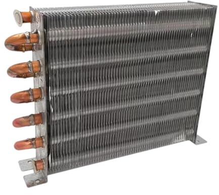 MagiDeal Échangeur de Chaleur à condensateur pour réfrigérateur sans Coque, Facile à Installer, Tube en cuivre à ailettes en Aluminium, radiateur de, 175x160mm
