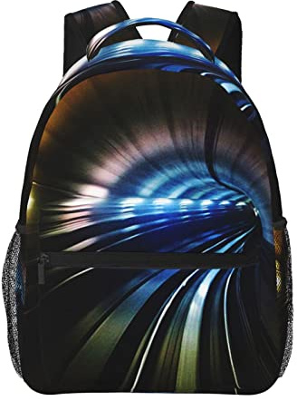 Travel Laptop Backpack Tube Subway Underground Train Backpacks Durable Daypack Notebook Computer Bag Gifts for Men Women Adults