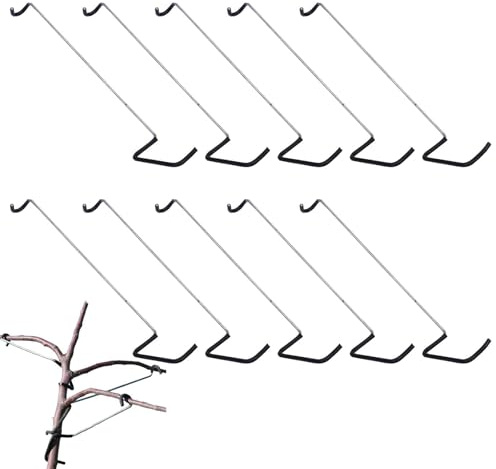 Separatori per alberi da frutto, strumento di piegatura da 36,1 cm, con manicotto protettivo, 10 tenditori per rami, per prato, giardino, cortile, paesaggistica, piantagione, fertilizzazione