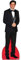 Star Cutouts Ausschnitt von Shah Rukh Khan, Schwarz, Weiß, Rot