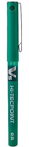 Pilot V5 Liquid Ink Rollerball 0.5 mm Tip (Single Pen) - Green