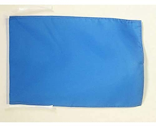 AZ FLAG - Flagge Blauer Schiedsrichter - 45x30 cm Mit Kordel - Motorsport Rennleitung Hellblau Fahne 30 x 45 Cm - Flaggen
