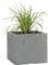 Pflanzwerk® Jardinera Fibra de Vidrio Cube Gris 45x55x55cm *Maceta a Prueba de heladas* *Protección UV* *Calidad Europeo*