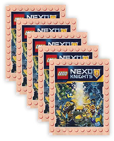 Nexo Knights Blue Ocean - LEGO Sammelbilder - 5 Booster Packungen 25 Sticker