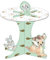 Procos 89046 - Cupcake Ständer, Disney Bambi Cutie, Premium, Rehkitz, Muffin Ständer, Tortenständer, Geburtstag, Mottoparty