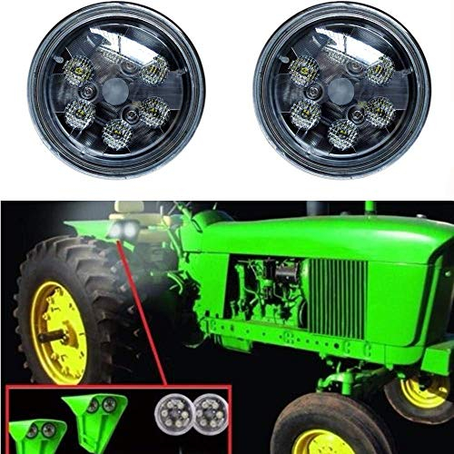 SXMA LED-Arbeitsscheinwerfer 4,5 Zoll 18W Runde IP67 LED-Arbeitsscheinwerfer für Traktor (Packung mit 2 Stück) - LED6218