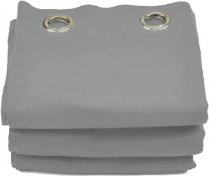 ACOUSPANEL Rideau Acoustique en Tissu Opaque Anti-Bruit, Dimensions 1,35x2,4m, Coton Ignifuge Scénique 300g, Molletonné des Deux Côtés, Couleur Gris