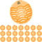 Urinal Screens Deodorizer,20 Packs Anti Splash Urinal Cake Mats tablets Pads Bulk Orange Citrus Scented Urinal Deodorizer For Toilet,Bathroom,Restaurants,Offices,Schools,Etc.Fits Most US Urinal Brands