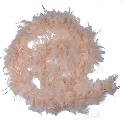 Mondo Tessuti Boa di Piuma – echte Federn, Herkunft des Tieres, pfirsich, L