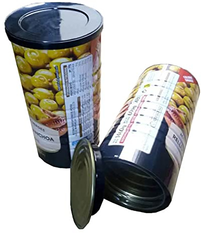 WEED PACK Bote de aceitunas grande de ocultación Original (750ml) - Bote de aceitunas con compartimento de escondite secreto - Bote de aceitunas auténtico SAFE STASH - Bote de aceitunas con camuflaje