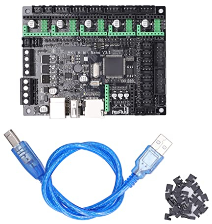 Mini V3.1 Steuerplatine 32bit Leise 3D Drucker Motherboard, Board Motherboard Unterstützt WiFi Modul, 2 PWM steuerbare Lüfter und Unterstützung der doppelten Z Achse, 512KB Flash 192KB RAM(#1)