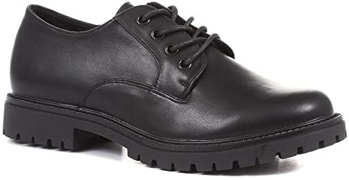 Pavers Womens Lightweight Lace Up Shoes Black Size 4