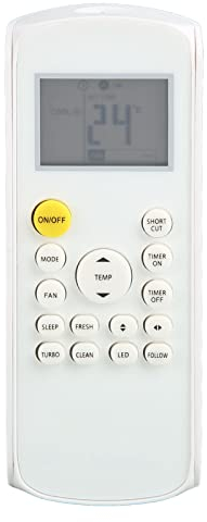 Mando a Distancia de Aire Acondicionado para Midea, Mando a Distancia de Repuesto para Aire Acondicionado AC para RG57a para R57B1 BGE RG52A2 BGEFU1 RG57 BGE RG57a BGE Erg57A1(B) BGE RG57A1(B) B