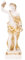 Dionysus Statue Bacchus Griechischer Weingott Traubenernte Alabaster Skulptur Gold 6,2 Zoll
