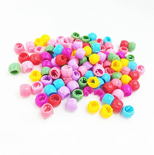 Bessy shop Mini Bunte Perle Haarspangen,100 Stück Mini Haarclips Haarspangen Bunte Perle Haar Nadeln Kunststoff Regenbogen Perlen Clip Perlen Kleine Regenbogen für Kinder Mädchen Frauen Zubehör