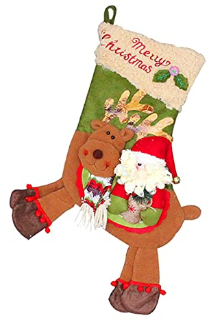 TianWlio Weihnachtsstrumpf Weihnachts Socken Geschenk Weihnachtsstrumpf Luxus-Baby-Weihnachtsstrumpf Personalisiert Weihnachtsstrümpfe Weihnachtsbaum Dekoration Nikolausstrumpf