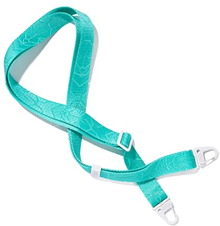 ETUUI Chicago Straps White in Curacao I Handykette mit Karabinern I Universale Kette Halsband zum Umhängen I Handykette Umhängeband kompatibel für alle Smartphones