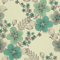 HEKO PANELS Stoff Oxford Wasserdichte Meterware Canvas-Stoff Polyester Stoff Zum Nähen Nähstoffe Möbelstoffe Dekostoffe Handwerken Wasserabweisend Blickdicht Blumen Türkis 1 Meter 155 x 100 cm