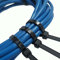 8 inch Cable Ties, 4.8mm x 200mm, 100 Pack Black Zip Ties Long 50 lbs Tensile Strength with UV Resistant, Nylon Plastic Self Locking Large Heavy Duty Cable Wrap for Tidy Wires Home Workshop and Garden