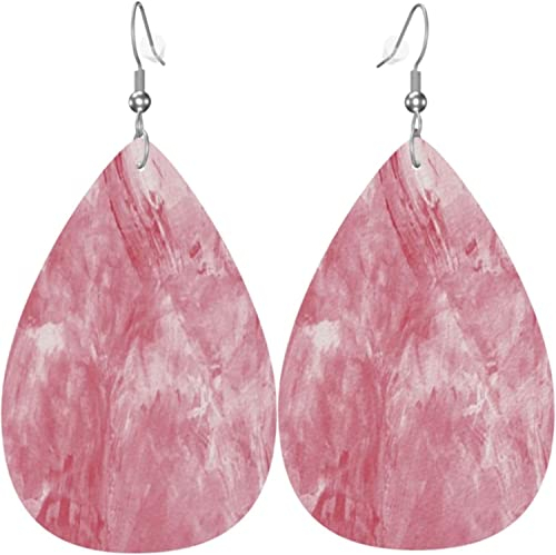 Ohrringe, Marmor Textur Marmor Textur Teardrop Ohrringe Gedruckte Damen Ohrringe Mode Leder Tropfen Ohrringe Für Ornament Frauen Geschenke