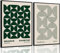 Bauhaus Mid Century Moderne Wandkunst, Retro-Ausstellungsposter, Drucke, grün, Boho, geometrisch, abstrakt, minimalistisch, Wanddekoration, Bilder für Schlafzimmer, Wohnraum, Esszimmer, ungerahmt